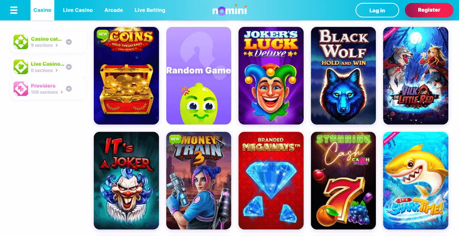 Nomini Casino Games