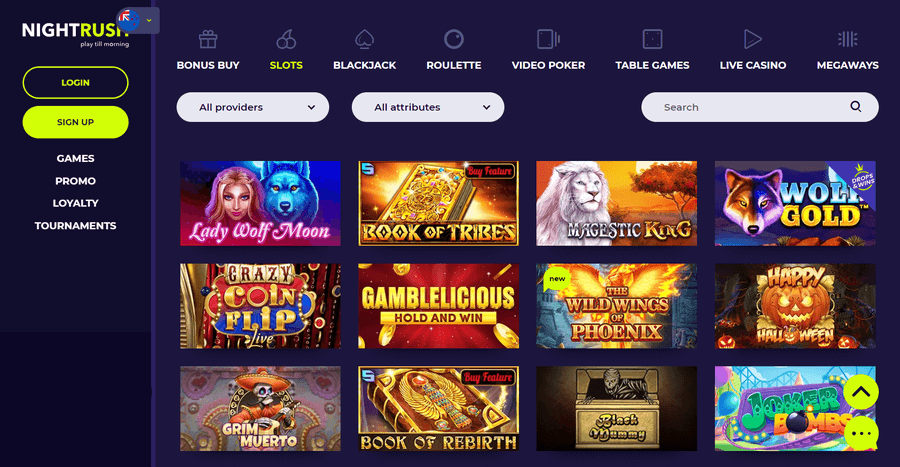 NightRush Casino Slots