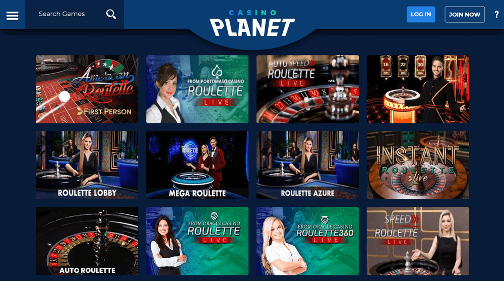 Casino Planet Live Casino