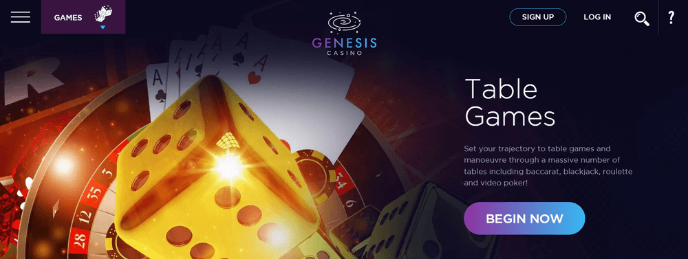 Genesis Casino Table Games