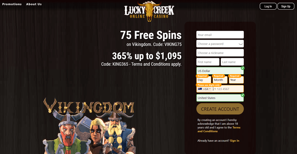 Lucky Creek Casino review
