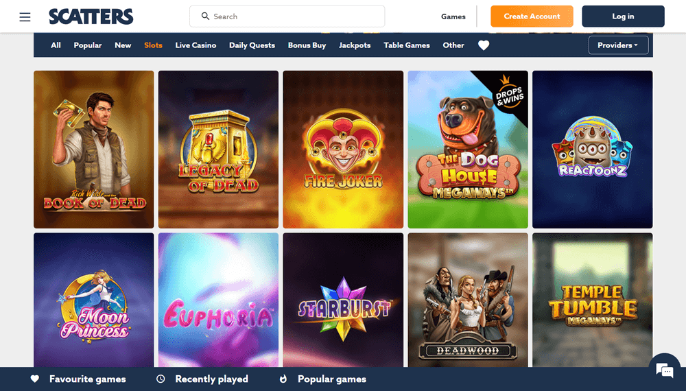 Scatters Casino Slots