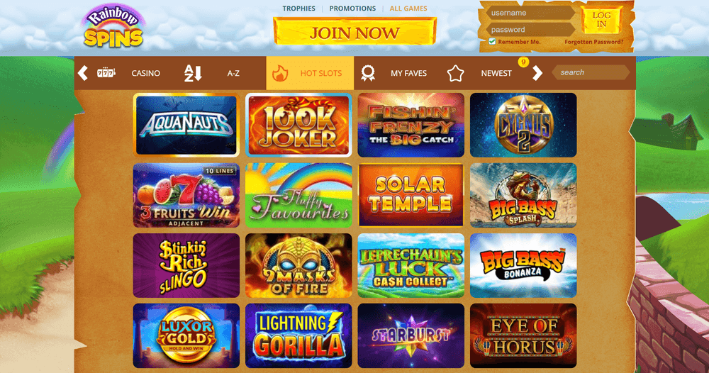 Rainbow Spins Casino Live Casino
