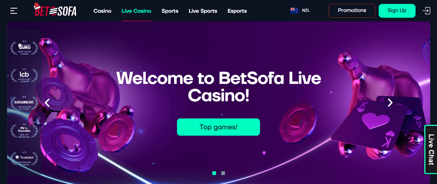 Betsofa Casino Live Casino