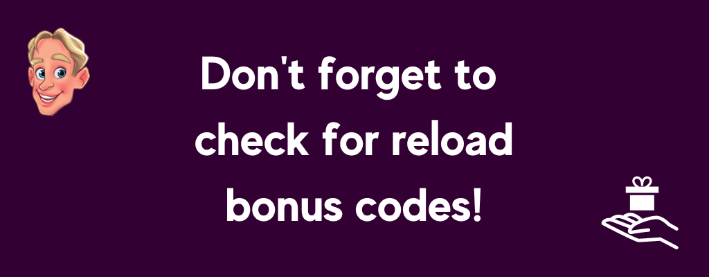 Reload bonus code