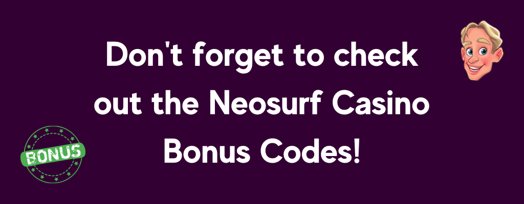 Neosurf casino bonus codes